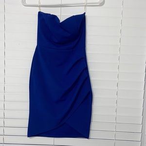Charlotte Russe blue tube mini dress